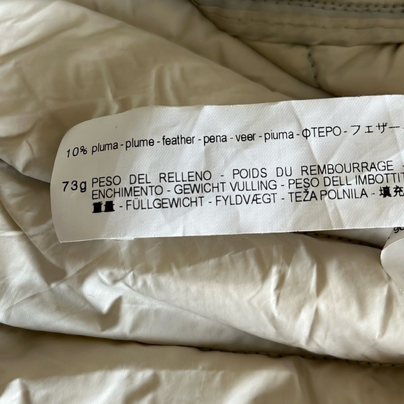 Zara Packable Down Puffer Jacket Coat Navy Blue S Hooded 90% Duck Down Warm - Picture 8 of 11